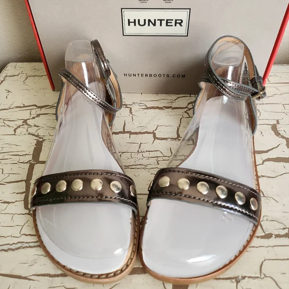 Hunter 6 Flats Sandals Excellent Condition - Picture 2 of 6